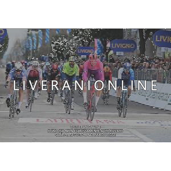 07-03-2024 Tirreno - Adriatico; Tappa 04 Arrone - Giulianova; 2024, Lidl - Trek; 2024, Alpecin - Deceuninck; 2024, Israel - Premier Tech; 2024, Intermarche - Wanty; Milan, Jonathan; Philipsen, Jasper; Strong, Corbin; Gyrmai Hailu, Biniam; Giulianova; FOTO STEFANO SIROTTI-AG ALDO LIVERANI SAS ©SIROTTI/AGENZIA ALDO LIVERANI SAS