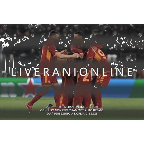 Roma vs Brighton - Europa League ottavi di finale - Gara di andata - Stadio Olimpico - Roma 07-03-2024 nella foto Esultanza dopo il gol di paulo Dybala ©Federico Gaetano/AGENZIA ALDO LIVERANI SAS