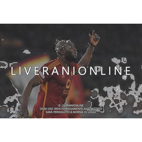 Roma vs Brighton - Europa League ottavi di finale - Gara di andata - Stadio Olimpico - Roma 07-03-2024 nella foto Esultanza dopo Gol di romelu Lukaku ©Federico Gaetano/AGENZIA ALDO LIVERANI SAS