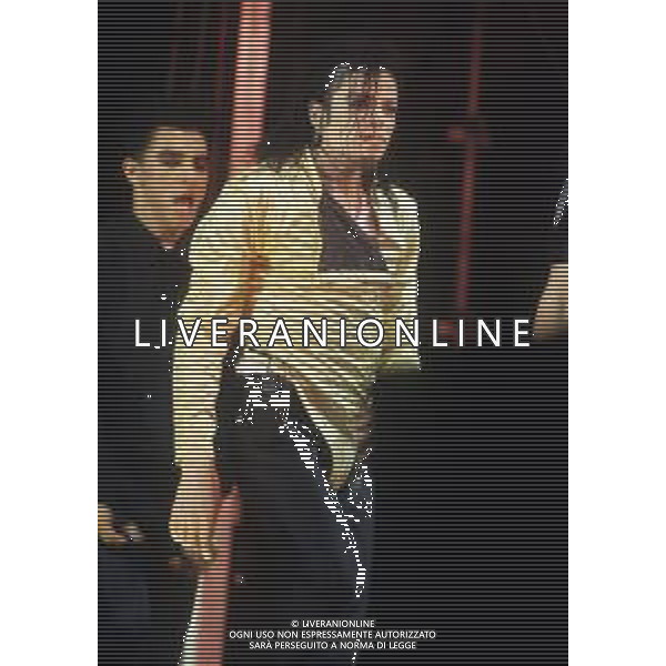 NEG-RETROSPETTIVA MICHAEL JACKSON CANTANTE NELLA FOTO MICHAEL JACKSON IN ITALIA NELL\'ANNO 1990 AG ALDO LIVERANI SAS