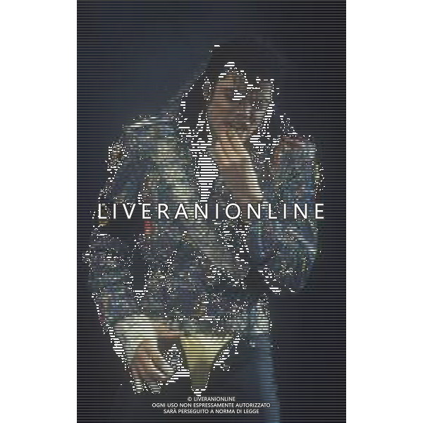 NEG-RETROSPETTIVA MICHAEL JACKSON CANTANTE NELLA FOTO MICHAEL JACKSON IN ITALIA NELL\'ANNO 1990 AG ALDO LIVERANI SAS