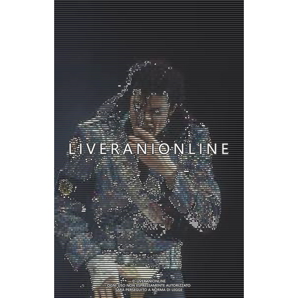 NEG-RETROSPETTIVA MICHAEL JACKSON CANTANTE NELLA FOTO MICHAEL JACKSON IN ITALIA NELL\'ANNO 1990 AG ALDO LIVERANI SAS