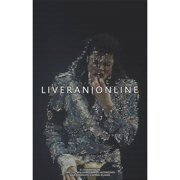 NEG-RETROSPETTIVA MICHAEL JACKSON CANTANTE NELLA FOTO MICHAEL JACKSON IN ITALIA NELL\'ANNO 1990 AG ALDO LIVERANI SAS