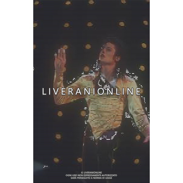 NEG-RETROSPETTIVA MICHAEL JACKSON CANTANTE NELLA FOTO MICHAEL JACKSON IN ITALIA NELL\'ANNO 1990 AG ALDO LIVERANI SAS