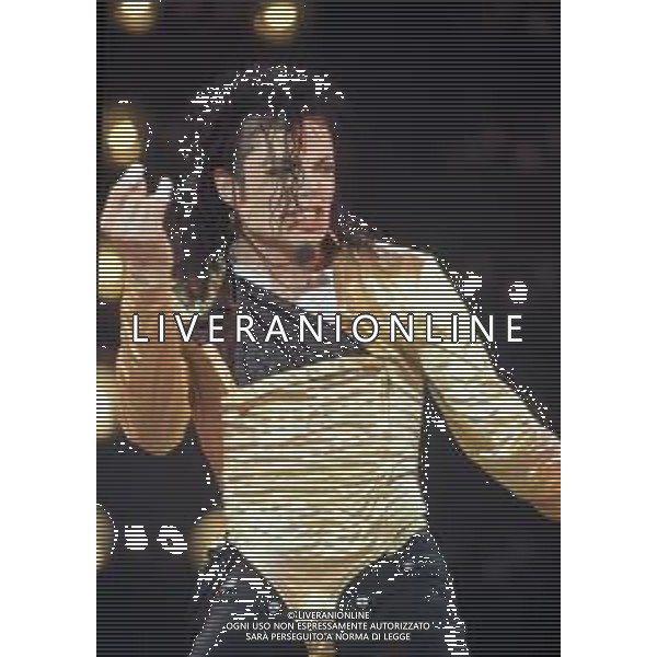 NEG-RETROSPETTIVA MICHAEL JACKSON CANTANTE NELLA FOTO MICHAEL JACKSON IN ITALIA NELL\'ANNO 1990 AG ALDO LIVERANI SAS