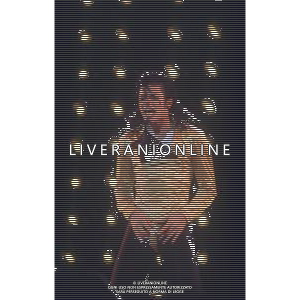 NEG-RETROSPETTIVA MICHAEL JACKSON CANTANTE NELLA FOTO MICHAEL JACKSON IN ITALIA NELL\'ANNO 1990 AG ALDO LIVERANI SAS