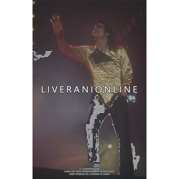 NEG-RETROSPETTIVA MICHAEL JACKSON CANTANTE NELLA FOTO MICHAEL JACKSON IN ITALIA NELL\'ANNO 1990 AG ALDO LIVERANI SAS