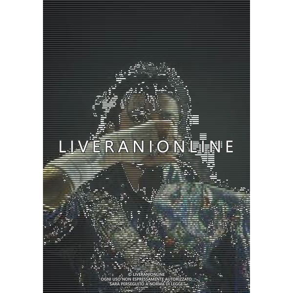 NEG-RETROSPETTIVA MICHAEL JACKSON CANTANTE NELLA FOTO MICHAEL JACKSON IN ITALIA NELL\'ANNO 1990 AG ALDO LIVERANI SAS