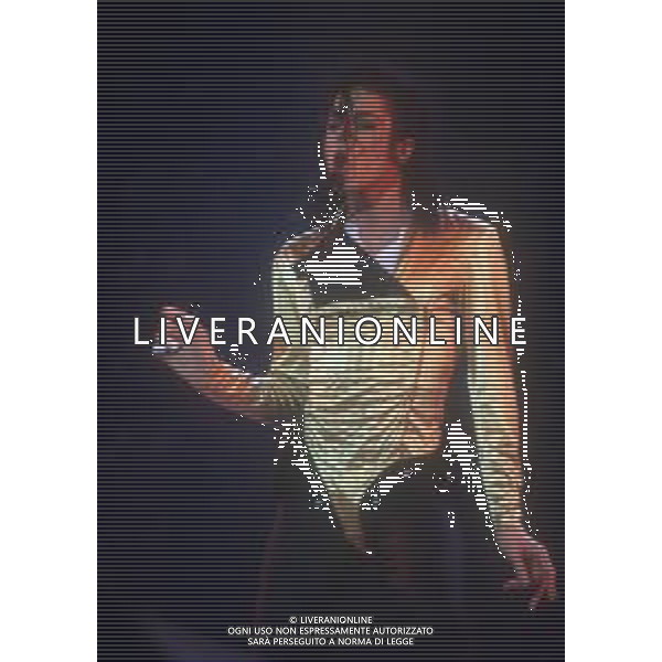 NEG-RETROSPETTIVA MICHAEL JACKSON CANTANTE NELLA FOTO MICHAEL JACKSON IN ITALIA NELL\'ANNO 1990 AG ALDO LIVERANI SAS