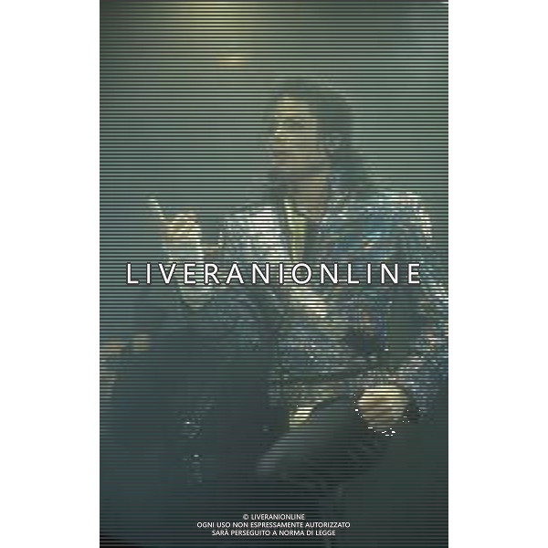 NEG-RETROSPETTIVA MICHAEL JACKSON CANTANTE NELLA FOTO MICHAEL JACKSON IN ITALIA NELL\'ANNO 1990 AG ALDO LIVERANI SAS