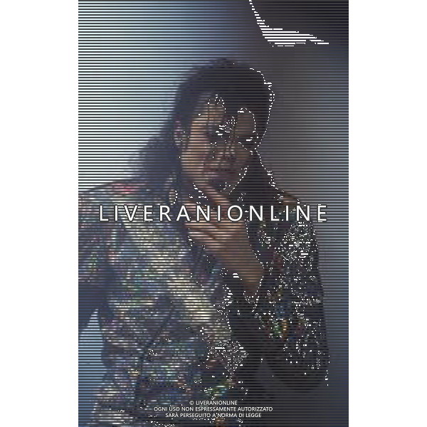 NEG-RETROSPETTIVA MICHAEL JACKSON CANTANTE NELLA FOTO MICHAEL JACKSON IN ITALIA NELL\'ANNO 1990 AG ALDO LIVERANI SAS