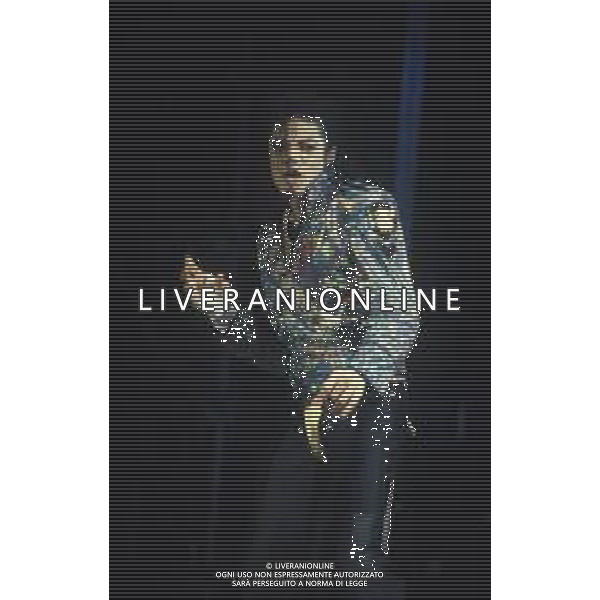 NEG-RETROSPETTIVA MICHAEL JACKSON CANTANTE NELLA FOTO MICHAEL JACKSON IN ITALIA NELL\'ANNO 1990 AG ALDO LIVERANI SAS