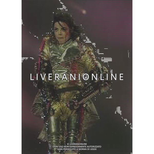 NEG-RETROSPETTIVA MICHAEL JACKSON CANTANTE NELLA FOTO MICHAEL JACKSON IN ITALIA NELL\'ANNO 1990 AG ALDO LIVERANI SAS