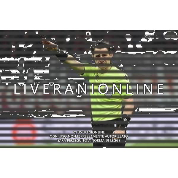 Milan vs Slavia Praga nella foto l\'arbitro Halil Umut Meler (TUR) Milano 07-03-2024 Stadio Giuseppe Meazza - San Siro UEFA Europa League - ottavi di finale gara di andata foto Roberto Garavaglia/Agenzia Aldo Liverani sas ©Federico Gaetano/AGENZIA ALDO LIVERANI SAS