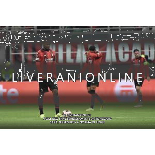 Milan vs Slavia Praga nella foto delusione Milan dopo il gol subito del 2 a 3 Milano 07-03-2024 Stadio Giuseppe Meazza - San Siro UEFA Europa League - ottavi di finale gara di andata foto Roberto Garavaglia/Agenzia Aldo Liverani sas/AGENZIA ALDO LIVERANI SAS