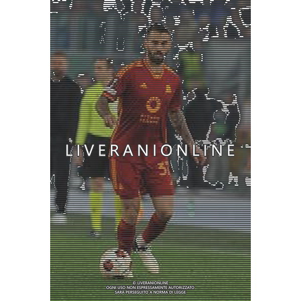 Roma vs Brighton - Europa League ottavi di finale - Gara di andata - Stadio Olimpico - Roma 07-03-2024 nella foto Leonardo Spinazzola ©Federico Gaetano/AGENZIA ALDO LIVERANI SAS