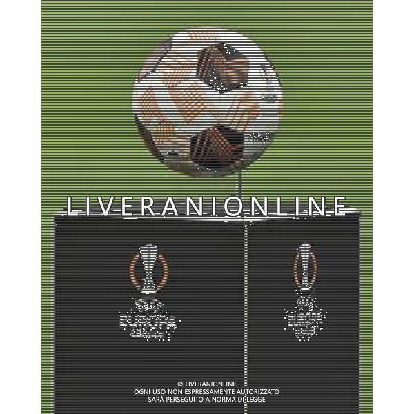 Milan vs Slavia Praga nella foto il pallone delle gare della UEFA Europa League Milano 07-03-2024 Stadio Giuseppe Meazza - San Siro UEFA Europa League - ottavi di finale gara di andata foto Roberto Garavaglia/Agenzia Aldo Liverani sas/AGENZIA ALDO LIVERANI SAS