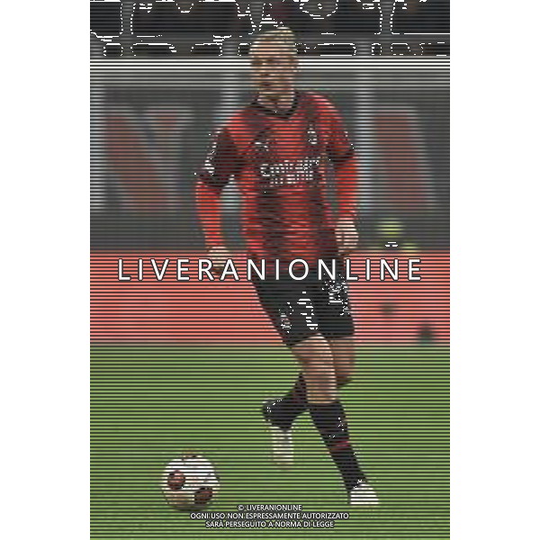 Milan vs Slavia Praga nella foto Simon Kjaer (Milan) Milano 07-03-2024 Stadio Giuseppe Meazza - San Siro UEFA Europa League - ottavi di finale gara di andata foto Roberto Garavaglia/Agenzia Aldo Liverani sas/AGENZIA ALDO LIVERANI SAS