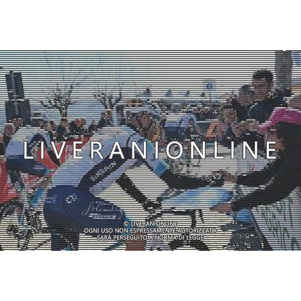 08-03-2024 Tirreno - Adriatico; Tappa 05 Torricella Sicura - Valle Castellana; 2024, Bahrain Victorious; Caruso, Damiano; Torricella Sicura; ©SIROTTI /AGENZIA ALDO LIVERANI SAS