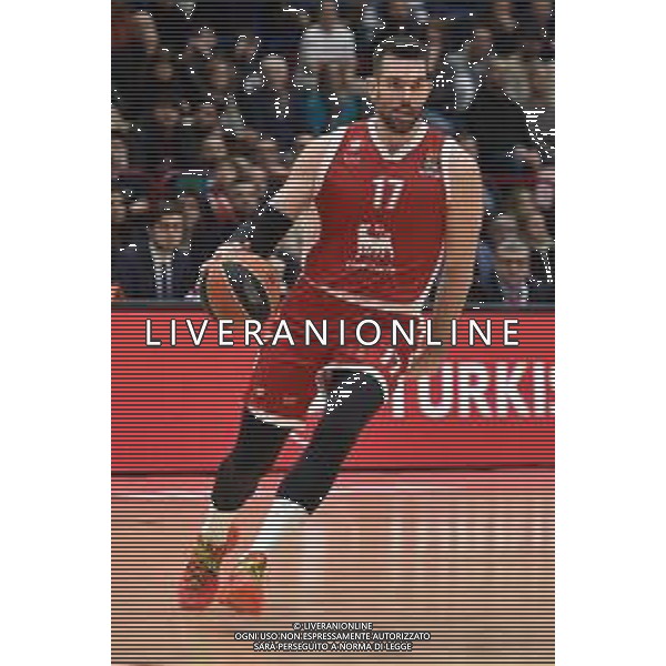 TVRG EA7 Emporio Armani Olimpia Milano vs Partizan Mozzart Bet Belgrado nella foto Gianpaolo Ricci (Olimpia Milano) Assago (MI) 08-03-2024 Mediolanum Forum Turkish Airlines EuroLeague 28a giornata regular season foto Roberto Garavaglia/Agenzia Aldo Liverani sas/AGENZIA ALDO LIVERANI SAS