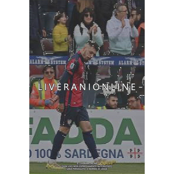 9-3-2024. Cagliari calcio-U.S. Salernitana. 28° giornata campionato calcio italiano Serie A 2023/2024, stadio Unipol Domus Cagliari. Foto Salvatore Moi/Agenzia Aldo Liverani s.as. Nella foto: Gol ed esultanza del Cagliari in casa contro Salernitana nello stadio Unipol Domus di Cagliari. Segna: Gianluca Gaetano Cagliari ©MOI SALVATORE/AGENZIA ALDO LIVERANI SAS
