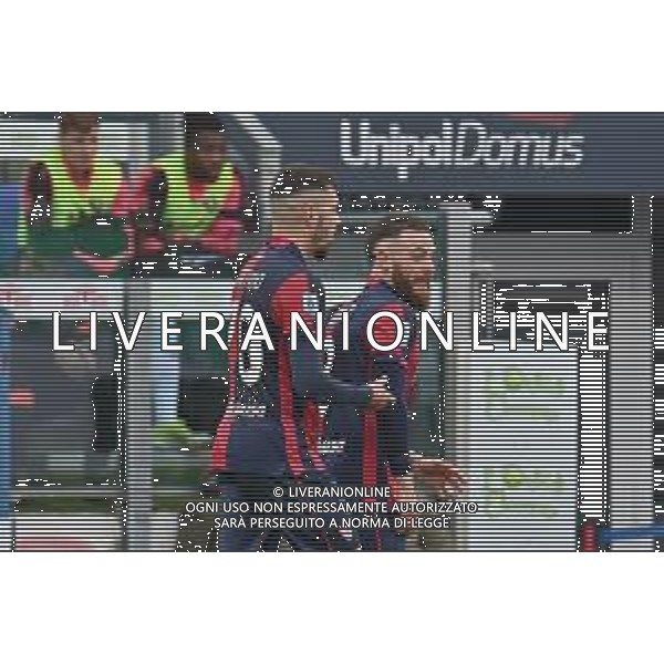 9-3-2024. Cagliari calcio-U.S. Salernitana. 28° giornata campionato calcio italiano Serie A 2023/2024, stadio Unipol Domus Cagliari. Foto Salvatore Moi/Agenzia Aldo Liverani s.as. Nella foto: Gol ed esultanza del Cagliari in casa contro Salernitana nello stadio Unipol Domus di Cagliari. Segna: Gianluca Gaetano Cagliari ©MOI SALVATORE/AGENZIA ALDO LIVERANI SAS