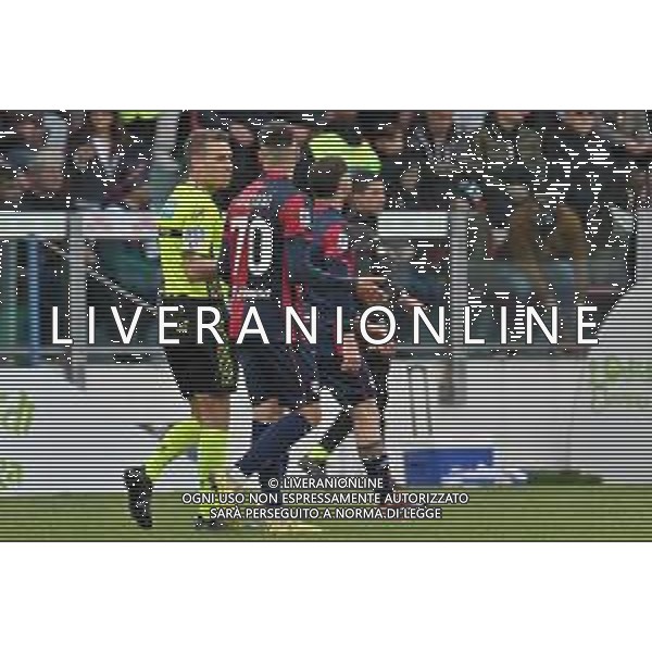 9-3-2024. Cagliari calcio-U.S. Salernitana. 28° giornata campionato calcio italiano Serie A 2023/2024, stadio Unipol Domus Cagliari. Foto Salvatore Moi/Agenzia Aldo Liverani s.as. Nella foto: Gol ed esultanza del Cagliari in casa contro Salernitana nello stadio Unipol Domus di Cagliari. Segna: Gianluca Gaetano Cagliari ©MOI SALVATORE/AGENZIA ALDO LIVERANI SAS