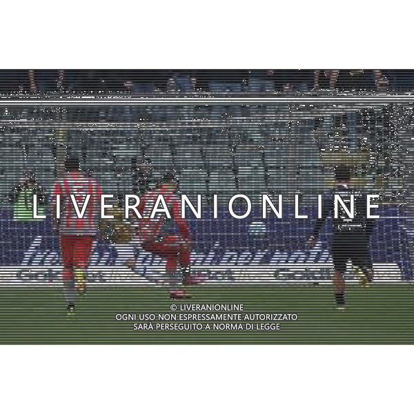 TVRG Cremonese vs Como nella foto Massimo Coda (Cremonese) segna il gol dell\'1 a 0 Cremona 09-03-2024 Stadio Giovanni Zini Campionato Serie BKT - 29a giornata foto Roberto Garavaglia/Agenzia Aldo Liverani sas/AGENZIA ALDO LIVERANI SAS