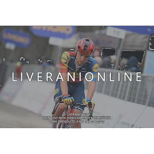 09-03-2024 Tirreno - Adriatico; Tappa 06 Sassoferrato - Monte Petrano; 2024, Lidl - Trek; Bagioli, Andrea; Monte Petrano; ©SIROTTI/AGENZIA ALDO LIVERANI SAS