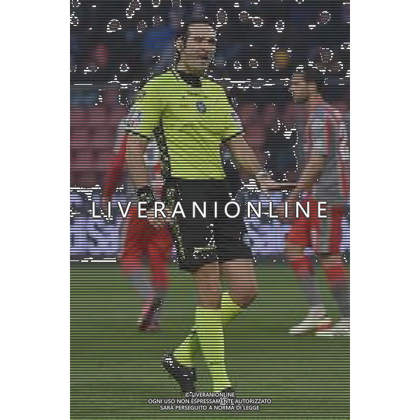 TVRG Cremonese vs Como nella foto l\'arbitro Giacomo Camplone di Pescara Cremona 09-03-2024 Stadio Giovanni Zini Campionato Serie BKT - 29a giornata foto Roberto Garavaglia/Agenzia Aldo Liverani sas/AGENZIA ALDO LIVERANI SAS