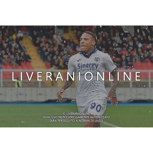 TVEM Michael Folorunsho of Hellas Verona celebrates after scoring a goal during the Italian soccer Serie A match Lecce vs Hellas Verona on March 10, 2024 at Via del Mare Stadium in Lecce, Italy. Photo Emmanuele Mastrodonato/agenzia Liverani/AGENZIA ALDO LIVERANI SAS