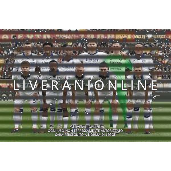TVEM Formazione Hellas Verona line up during the Italian soccer Serie A match Lecce vs Hellas Verona on March 10, 2024 at Via del Mare Stadium in Lecce, Italy. Photo Emmanuele Mastrodonato/agenzia Liverani/AGENZIA ALDO LIVERANI SAS