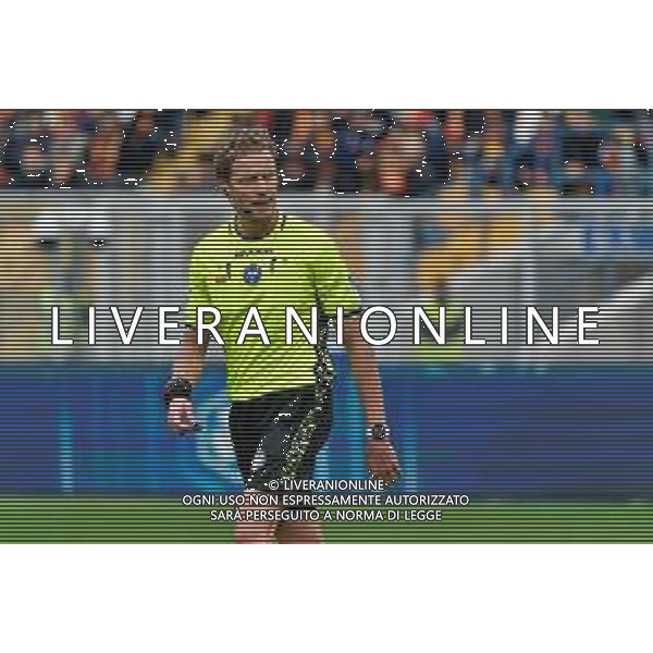 TVEM the referee Daniele Chiffi Varese during the Italian soccer Serie A match Lecce vs Hellas Verona on March 10, 2024 at Via del Mare Stadium in Lecce, Italy. Photo Emmanuele Mastrodonato/agenzia Liverani/AGENZIA ALDO LIVERANI SAS