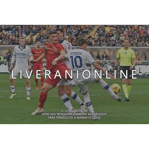 TVEM Stefan Mitrovic of Hellas Verona in action against Roberto Piccoli of US Lecce during the Italian soccer Serie A match Lecce vs Hellas Verona on March 10, 2024 at Via del Mare Stadium in Lecce, Italy. Photo Emmanuele Mastrodonato/agenzia Liverani/AGENZIA ALDO LIVERANI SAS