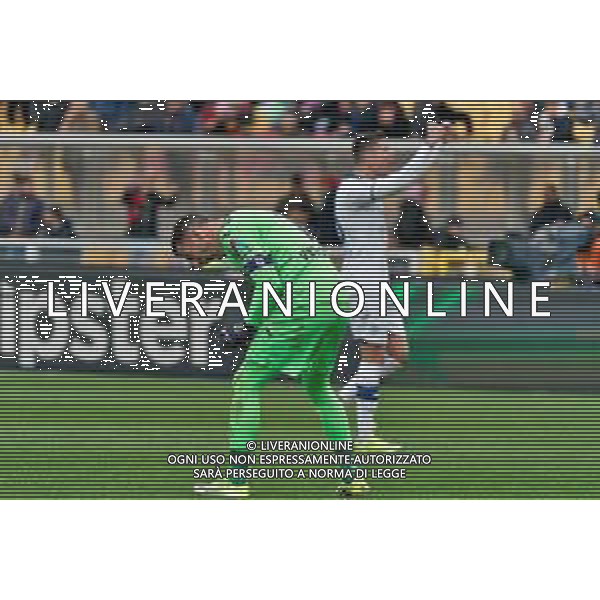 TVEM Lorenzo Montipò of Hellas Verona celebrates the victory during the Italian soccer Serie A match Lecce vs Hellas Verona on March 10, 2024 at Via del Mare Stadium in Lecce, Italy. Photo Emmanuele Mastrodonato/agenzia Liverani/AGENZIA ALDO LIVERANI SAS