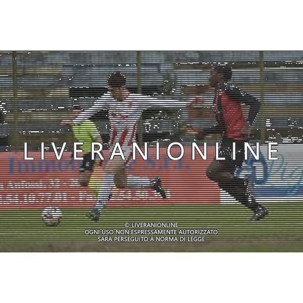 TVRG Sant\'Angelo vs Forlì nella foto Cristian Pecci (Forlì) Sant\'Angelo Lodigiano (LO) 10-03-2024 Stadio comunale Carlo Chiesa Campionato Serie D girone D - 26a giornata foto Roberto Garavaglia/Agenzia Aldo Liverani sas