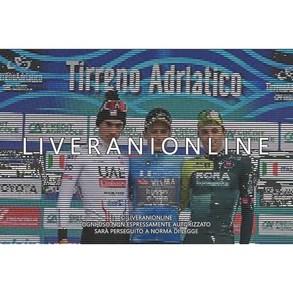 10-03-2024 Tirreno - Adriatico; Tappa 07 San Benedetto Del Tronto - San Benedetto Del Tronto; 2024, Visma - Lease A Bike; 2024, Uae Team Emirates; 2024, Bora - Hansgrohe; Vingegaard, Jonas; Ayuso Pesquera, Juan; Hindley, Jai; San Benedetto Del Tronto; ©SIROTTI/AGENZIA ALDO LIVERANI SAS