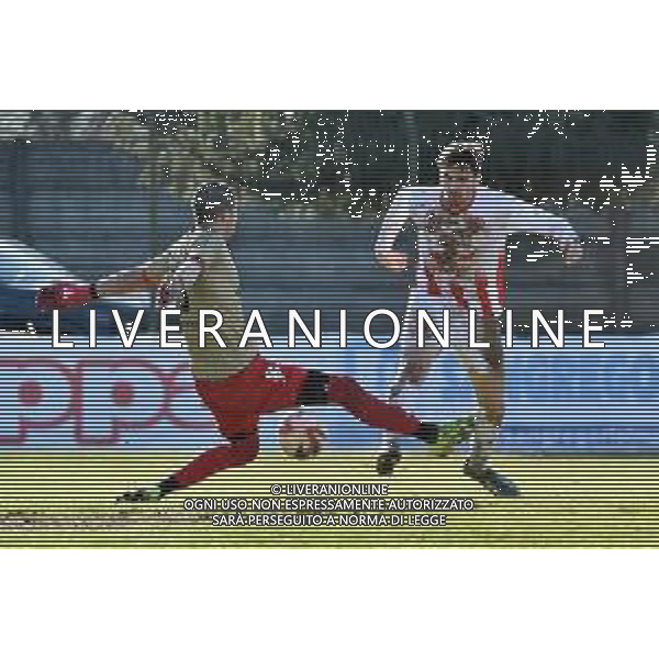 TVRG Sant\'Angelo vs Forlì nella foto Shaqir Tafa (Forlì) occasione da gol fallita Sant\'Angelo Lodigiano (LO) 10-03-2024 Stadio comunale Carlo Chiesa Campionato Serie D girone D - 26a giornata foto Roberto Garavaglia/Agenzia Aldo Liverani sas