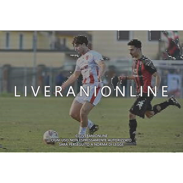 TVRG Sant\'Angelo vs Forlì nella foto Emanuele Banfi (Forlì) Sant\'Angelo Lodigiano (LO) 10-03-2024 Stadio comunale Carlo Chiesa Campionato Serie D girone D - 26a giornata foto Roberto Garavaglia/Agenzia Aldo Liverani sas