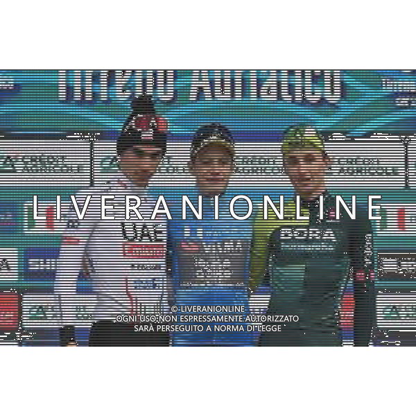 10-03-2024 Tirreno - Adriatico; Tappa 07 San Benedetto Del Tronto - San Benedetto Del Tronto; 2024, Visma - Lease A Bike; 2024, Uae Team Emirates; 2024, Bora - Hansgrohe; Vingegaard, Jonas; Ayuso Pesquera, Juan; Hindley, Jai; San Benedetto Del Tronto; ©SIROTTI/AGENZIA ALDO LIVERANI SAS