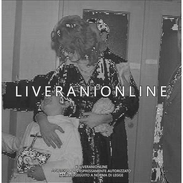 NEG - RETROSPETTIVA MINA MAZZINI CANTANTE NELLA FOTO MINA MAZZINI A LUGANO CRESIMA DEL FIGLIO MASSIMILIANO NELL\'ANNO 1969 AG ALDO LIVERANI SAS 