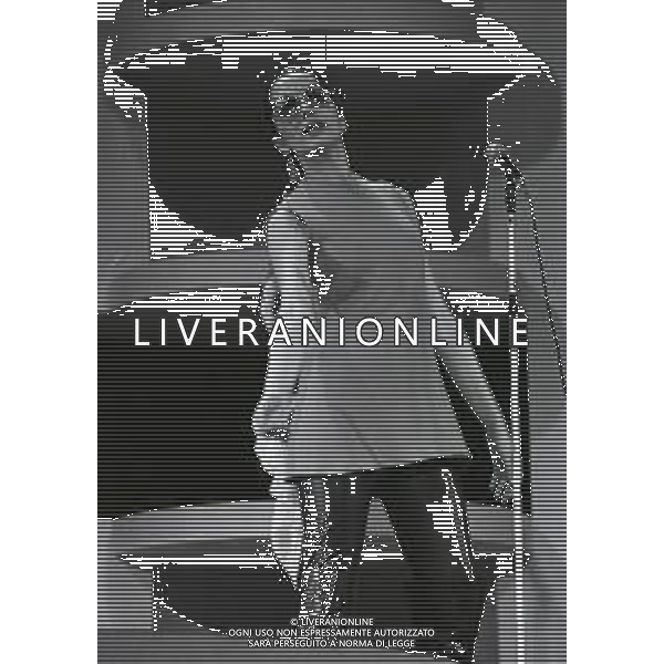 NEG- RETROSPETTIVA MINA MAZZINI CANTANTE NELLA FOTO MINA MAZZINI A LUGANO NELL\'ANNO 1969 AG ALDO LIVERANI SAS
