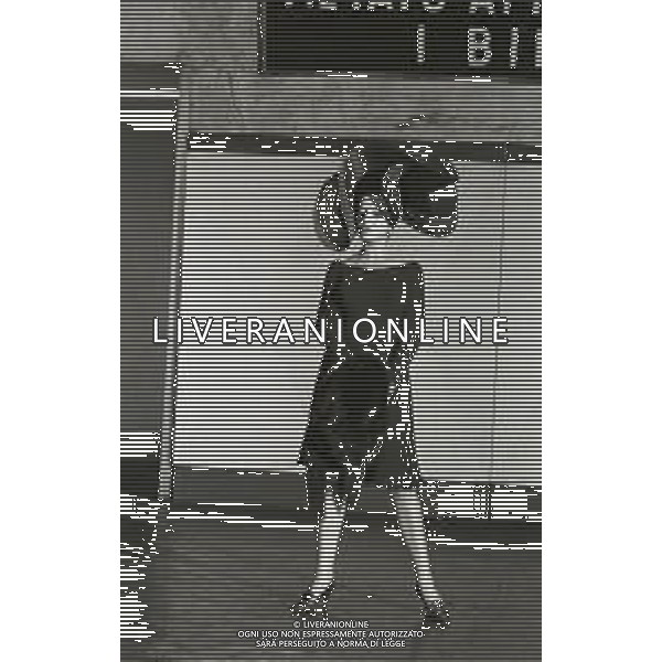 NEG-RETROSPETTIVA MINA MAZZINI CANTANTE  NELLA FOTO MINA MAZZINI NELL\'ANNO 1965   FOTO PIERO PASCUTTINI -ARCHIVIO GIOVANNI LIVERANI-AG ALDO LIVERANI SAS  