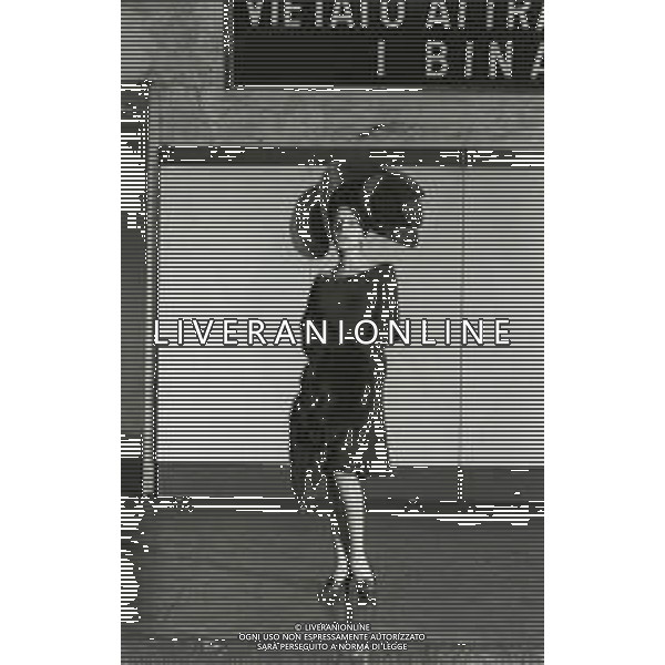 NEG-RETROSPETTIVA MINA MAZZINI CANTANTE  NELLA FOTO MINA MAZZINI NELL\'ANNO 1965   FOTO PIERO PASCUTTINI -ARCHIVIO GIOVANNI LIVERANI-AG ALDO LIVERANI SAS  