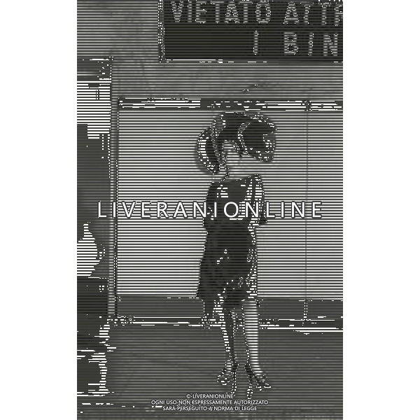 NEG-RETROSPETTIVA MINA MAZZINI CANTANTE  NELLA FOTO MINA MAZZINI NELL\'ANNO 1965   FOTO PIERO PASCUTTINI -ARCHIVIO GIOVANNI LIVERANI-AG ALDO LIVERANI SAS  