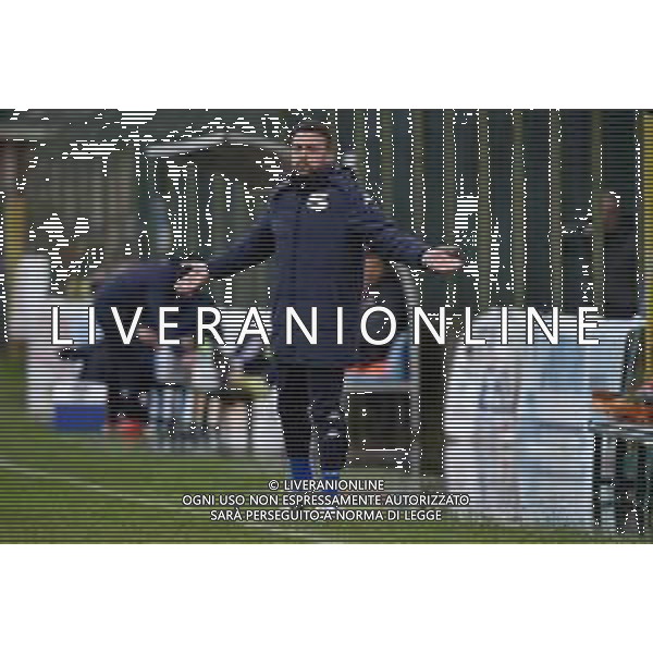 TVRG Sant\'Angelo vs Forlì nella foto Vincenzo Scarpa allenatore Sant\'Angelo Sant\'Angelo Lodigiano (LO) 10-03-2024 Stadio comunale Carlo Chiesa Campionato Serie D girone D - 26a giornata foto Roberto Garavaglia/Agenzia Aldo Liverani sas