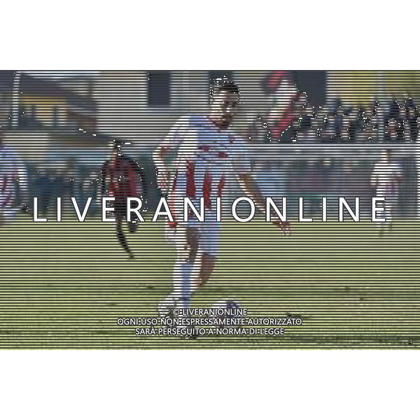 TVRG Sant\'Angelo vs Forlì nella foto Mario Merlonghi (Forlì) Sant\'Angelo Lodigiano (LO) 10-03-2024 Stadio comunale Carlo Chiesa Campionato Serie D girone D - 26a giornata foto Roberto Garavaglia/Agenzia Aldo Liverani sas