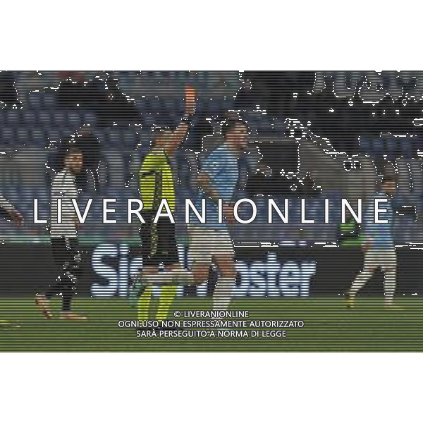 Lazio vs Udinese - Campionato Serie A TIM - 28 giornata - Stadio Olimpico - Roma 11-03-2024 nella foto Aureliano espelle Perez ©Federico GaetanoAGENZIA ALDO LIVERANI SAS