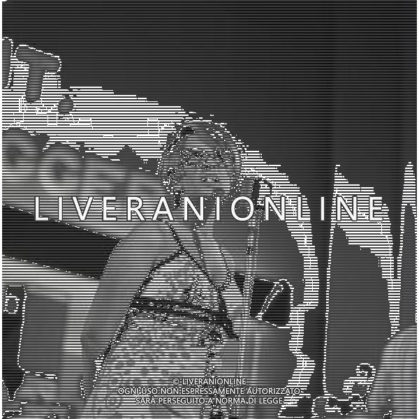 NEG-RETROSPETTIVA MINA MAZZINI CANTANTE NELLA FOTO MINA MAZZINI CANTA A VENEZIA NELL\'ANNO 1968 AG ALDO LIVERANI SAS 