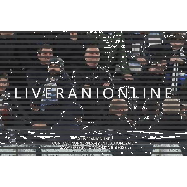 Lazio vs Bayern Monaco - Champions League - Ottavi di finale - Stadio Olimpico - Roma 14-02-2024 nella foto L\'ex Tommaso Rocchi in curva nord ©Federico Gaetano/AGENZIA ALDO LIVERANI SAS